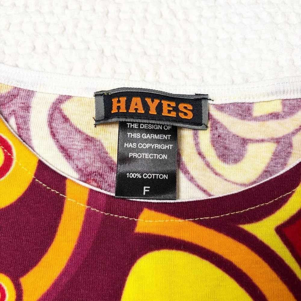 deadstock Hayes rare graphic euro mini dress - Picture 3 of 5